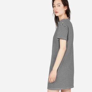Everlane Black & White Striped Mini Dress Size Large